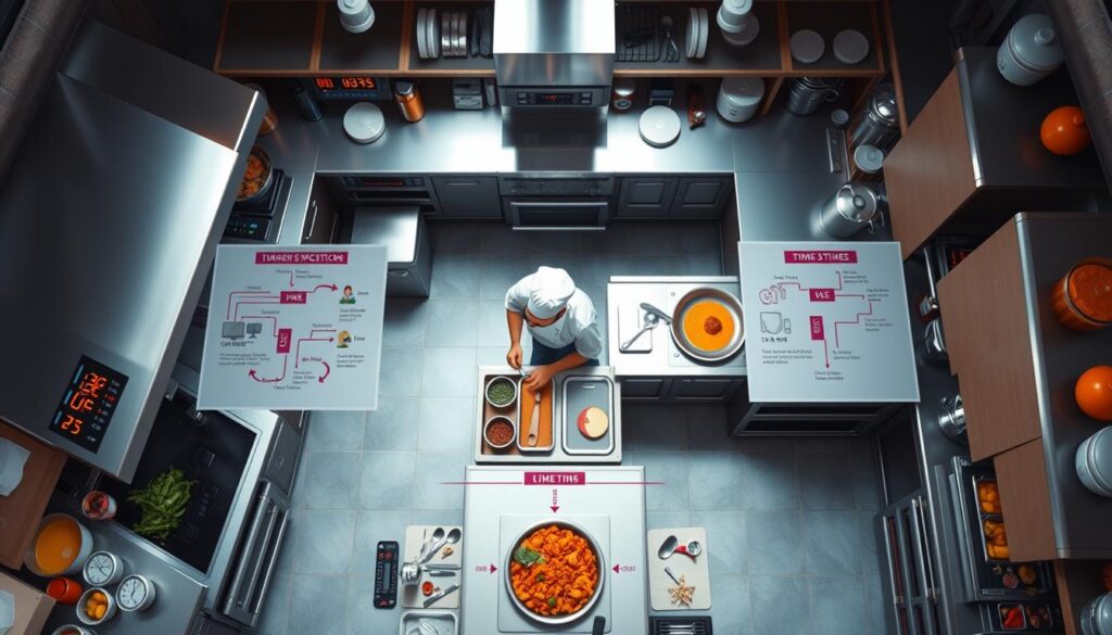 time-motion study in kitchen operations